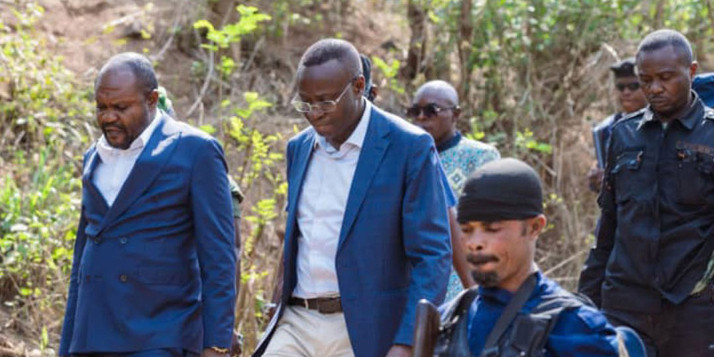 Visite des réalisations de l'ONG Adetrape par la VPM Mukoko.