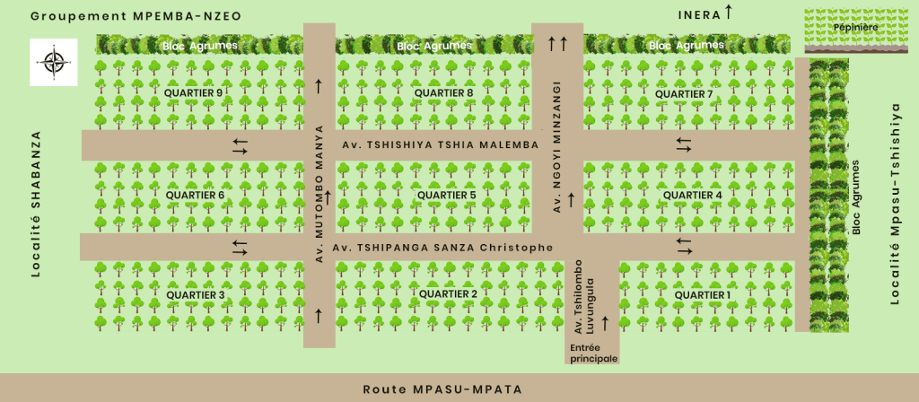 Cartographie de la Ferme Agropastorale de Mpasu-Tshishiya